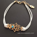 Wholesale Handmade Metal Hamsa Evil Eye Amulet Bracelet